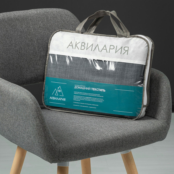 Изображение товара Комплект штор АКВИЛАРИЯ Вербена 500x230 (темно-серый)