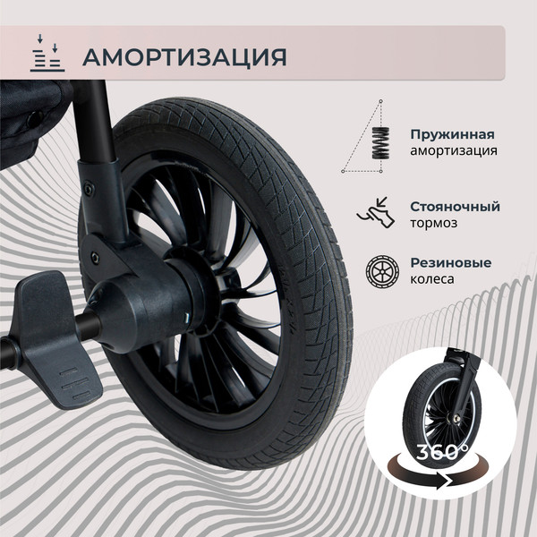 Изображение товара Детская универсальная коляска Sweet Baby Ranger 2в1 (Grey)