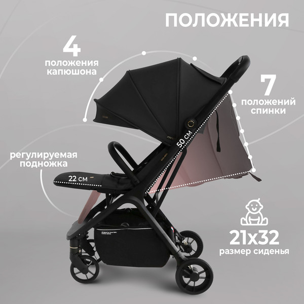 Изображение товара Детская прогулочная коляска Sweet Baby Colibri (черный)