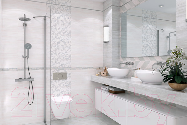 Изображение товара Плитка Beryoza Ceramica Сильвия серый (250x500)