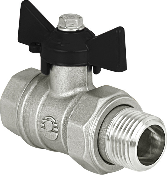 Изображение товара Шаровой кран Valfex DeltaPro ВР/НР 1/2" / VF.230.NB1.012.DP (ручка-бабочка, американка)