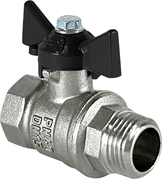 Изображение товара Шаровой кран Valfex DeltaPro ВР/НР 1/2" / VF.218.NB1.012.DP (бабочка)