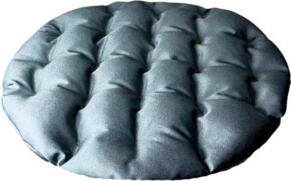 Изображение товара Подушка на стул Sled 37x37 Круглая с гречневой лузгой (серый)