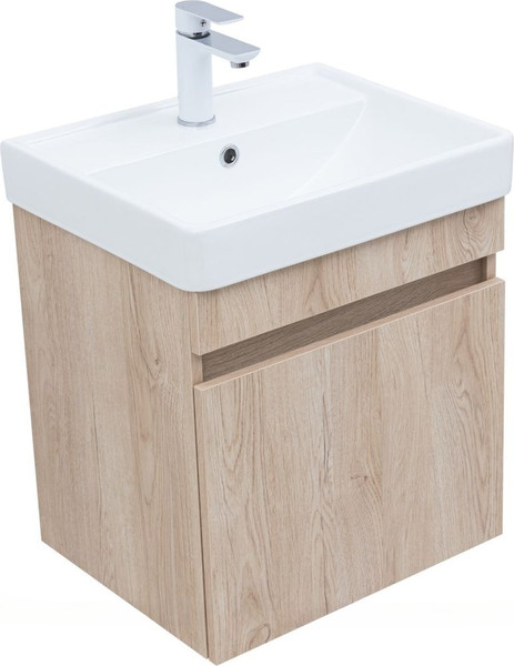 Изображение товара Тумба под умывальник Aquanet Оптима 50 / 344802 (дуб светлый)