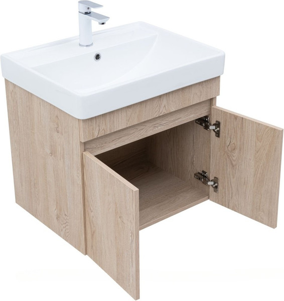 Изображение товара Тумба под умывальник Aquanet Оптима 60 / 344803 (дуб светлый)