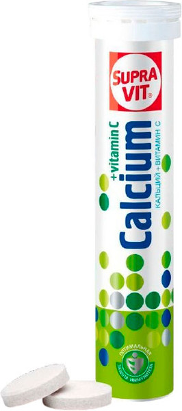 Изображение товара Витаминно-минеральный комплекс SupraVIT Кальций+С (20шт)