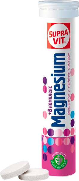 Изображение товара Витаминно-минеральный комплекс SupraVIT Магний + В комплекс (20таблеток)