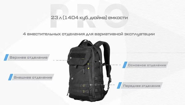 Изображение товара Рюкзак туристический Nitecore BP23 Pro