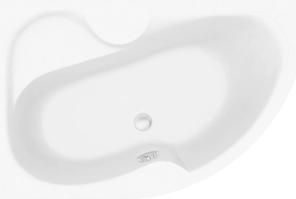 Изображение товара Ванна акриловая Bonito Home Arizona 160x105 / BH-AR-102-160L/Su+BH-AR-160L (с ножками и экраном)