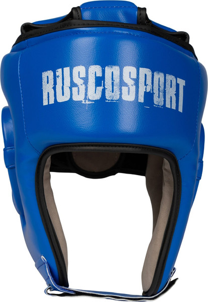 Изображение товара Боксерский шлем RuscoSport Усиленный с закрытым верхом (XL, синий)