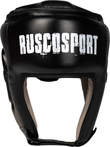 Изображение товара Боксерский шлем RuscoSport Усиленный с закрытым верхом (S, черный)