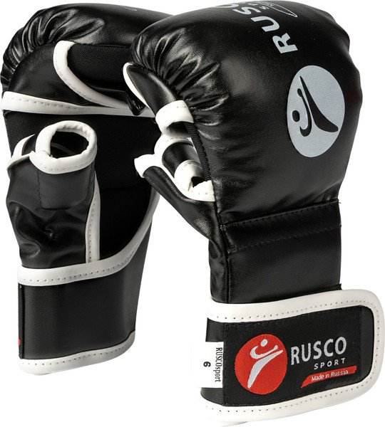 Изображение товара Перчатки для единоборств RuscoSport Start к/з (р.4, черный)