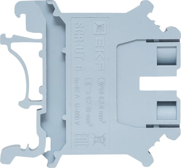 Изображение товара Клеммная колодка EKF Scr-ut-6-g (серый)