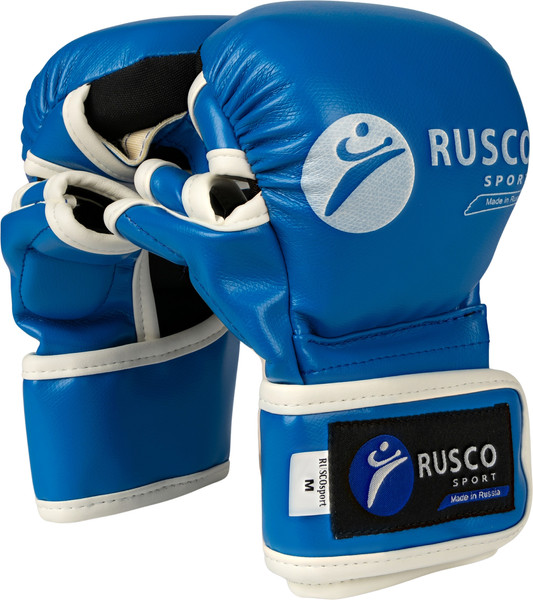 Изображение товара Перчатки для единоборств RuscoSport к/з (L, синий)