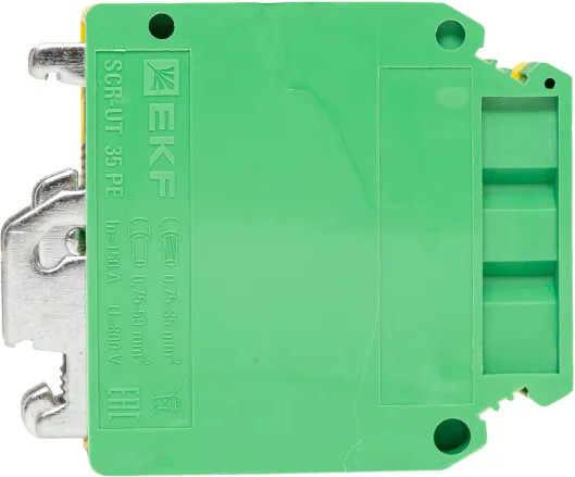 Изображение товара Клеммная колодка EKF Scr-ut-35-pe (земля)