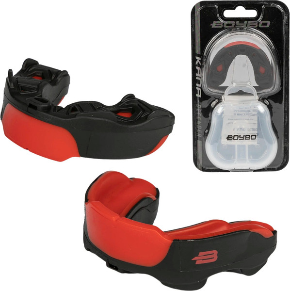 Изображение товара Боксерская капа BoyBo Defender BD150 Premium одночелюстная (черный)