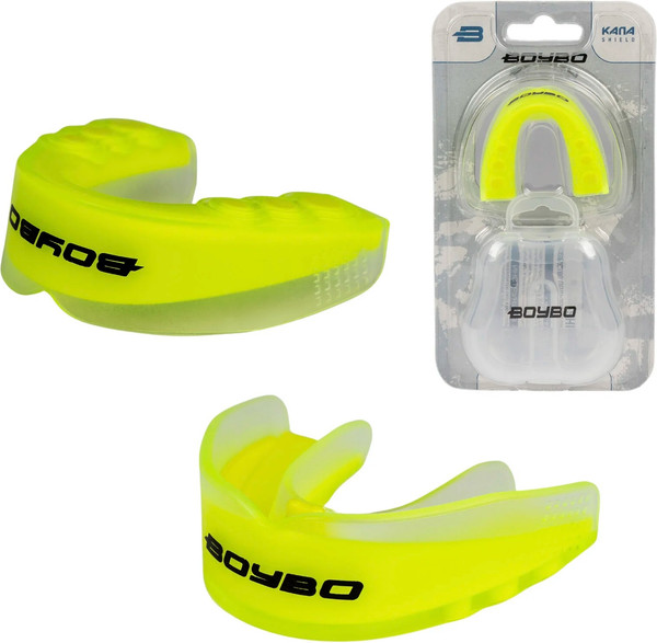 Изображение товара Боксерская капа BoyBo Shield BS200 Premium одночелюстная (неоновый)