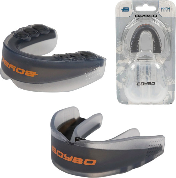 Изображение товара Боксерская капа BoyBo Shield BS200 Premium одночелюстная (черный)