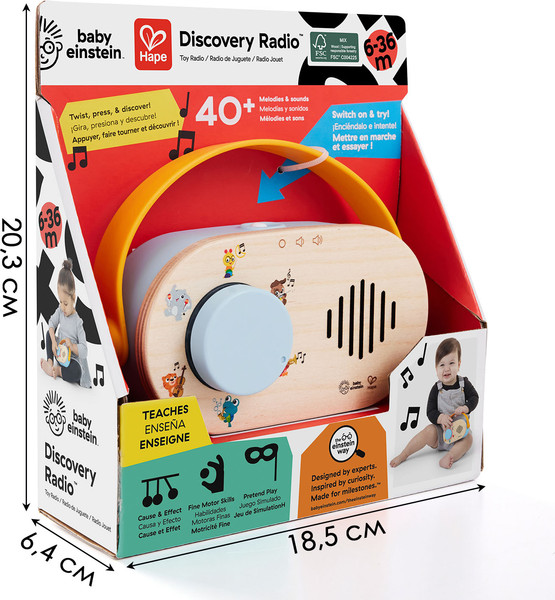 Изображение товара Развивающая игрушка Hape Ретро Радио / 800921_HP
