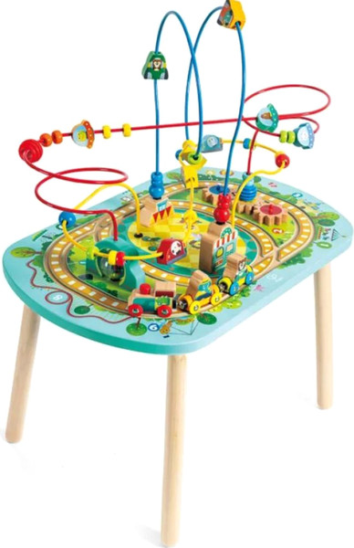 Изображение товара Развивающий игровой стол Hape Железная дорога Стол-лабиринт / E3829_HP