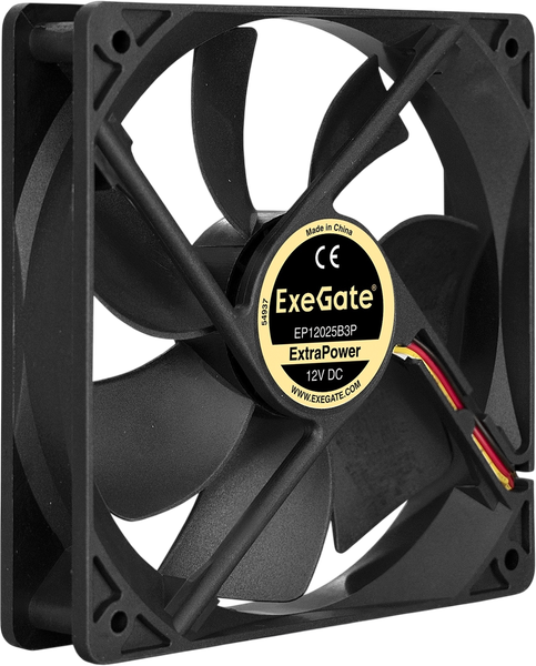 Изображение товара Вентилятор для корпуса ExeGate ExtraPower EP12025B3P / EX283386RUS