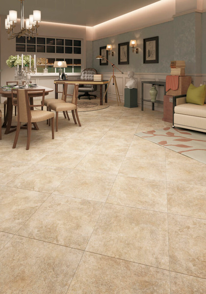 Изображение товара Плитка Beryoza Ceramica Лаймстоун GP терракотовый (500x500)