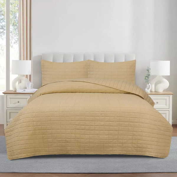 Изображение товара Набор текстиля для спальни Arya Minimalist 250x260 / 8680943250230 (бежевый)