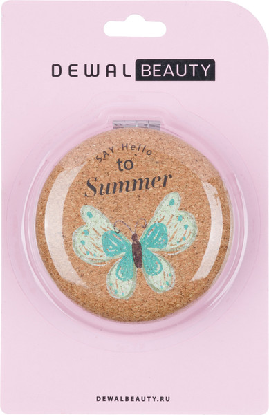 Изображение товара Зеркало карманное Dewal Beauty Пробковая / DPMP-2712PN