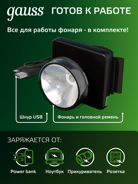 Изображение товара Фонарь Gauss GFL401 / GF401