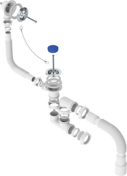 Изображение товара Сифон Tivoli Для ванны 1 1/2"х40 / V255-TL