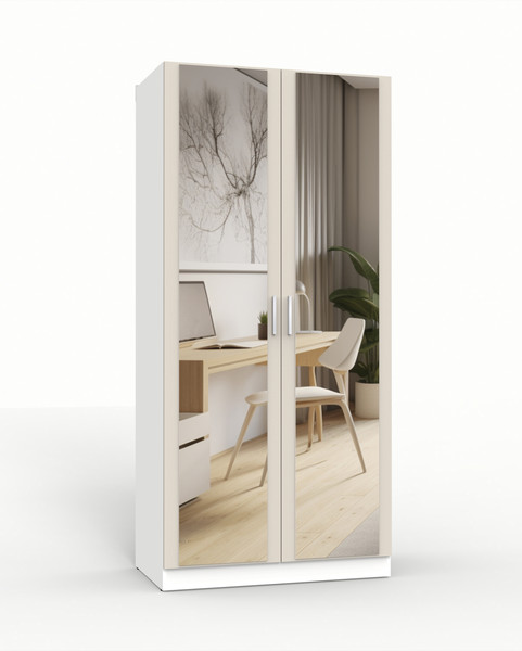 Изображение товара Шкаф Интермебель Марсель 580 2 зеркало / МР-07 (кашемир)