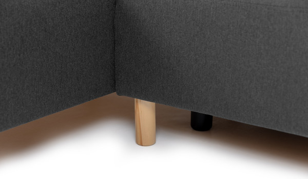 Изображение товара Диван угловой Mio Tesoro Норд 542 2ек-1пф BoxWel (627 темно-серый)