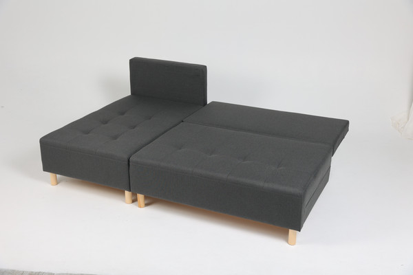 Изображение товара Диван угловой Mio Tesoro Норд 542 2ек-1пф BoxWel (627 темно-серый)