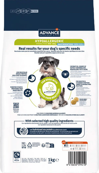 Изображение товара Сухой корм для собак Advance VetDiet Hypoallergenic Mini (1кг)