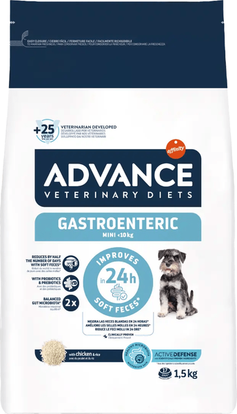 Изображение товара Сухой ветеринарный корм для собак Advance VetDiet Gastroenteric Canine Mini (1.5кг)