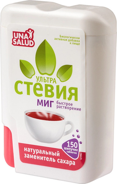 Изображение товара Пищевая добавка UnaSalud Стевия Ультра Миг (150шт)