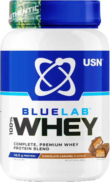Изображение товара Протеин USN Blue Lab Whey (908гр, карамель-шоколад)