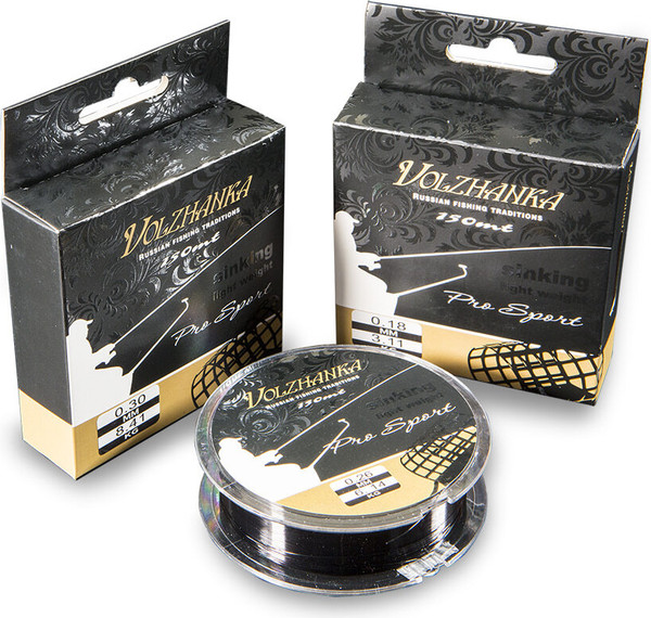 Изображение товара Леска монофильная Волжанка Pro Sport Sinking 0.26мм 6.14кг / PSS-0026 (150м, черный)