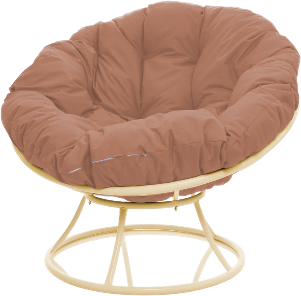 Изображение товара Кресло садовое M-Group Папасан / 12010501 (бежевый/бежевая подушка)