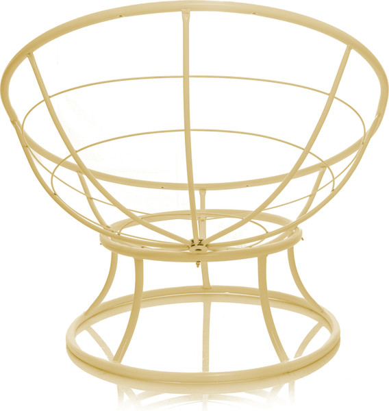 Изображение товара Кресло садовое M-Group Папасан мини / 12060502 (бежевый/бордовая подушка)