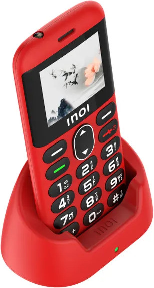 Изображение товара Мобильный телефон Inoi 148 Senior 4G (красный)