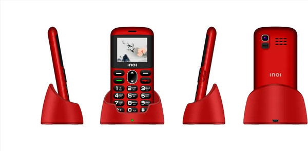 Изображение товара Мобильный телефон Inoi 148 Senior 4G (красный)