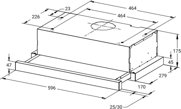 Изображение товара Вытяжка телескопическая Weissgauff TEL 600 Black Glass