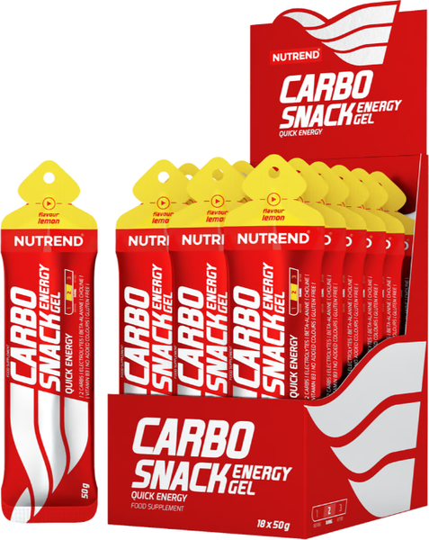 Изображение товара Энергетический гель Nutrend Carbosnack (3x50г, лимон)