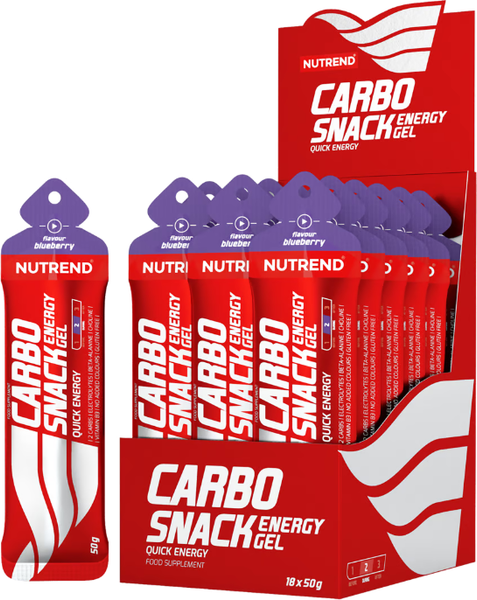 Изображение товара Энергетический гель Nutrend Carbosnack (3x50г, черника)
