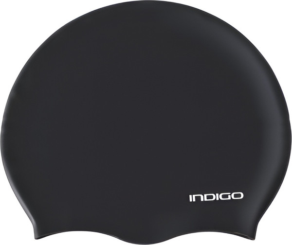 Изображение товара Шапочка для плавания Indigo Sport IN386 (р.52-62, черный)