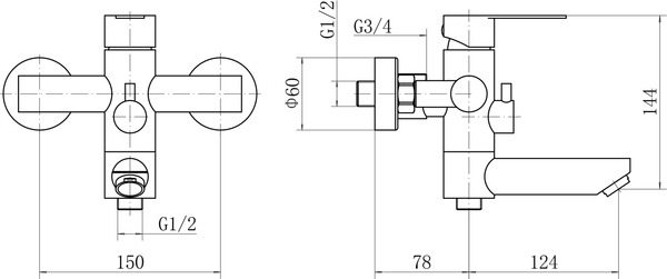 Изображение товара Душевая система со смесителем Fashun A52401N-8A