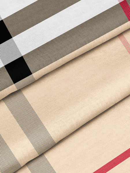 Изображение товара Комплект постельного белья Samsara Burberry 2сп Евро 220-12/180Пр (простыня на резинке)