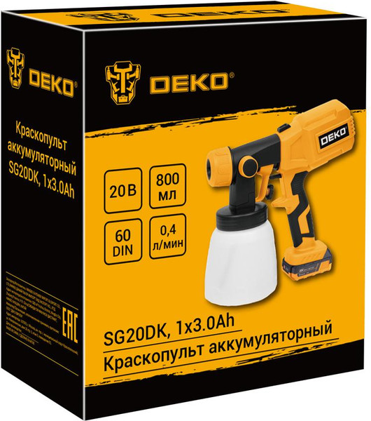 Изображение товара Краскопульт электрический Deko SG20DK / 083-1133