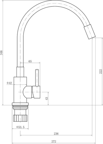 Изображение товара Смеситель Fashun A54101N-8A